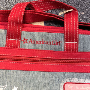 AMERICAN GIRL BATH & BODY WORKS DENIM BAG TOTE